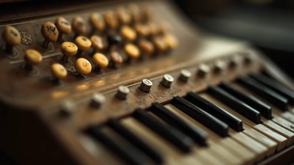 Weathered accordion keys