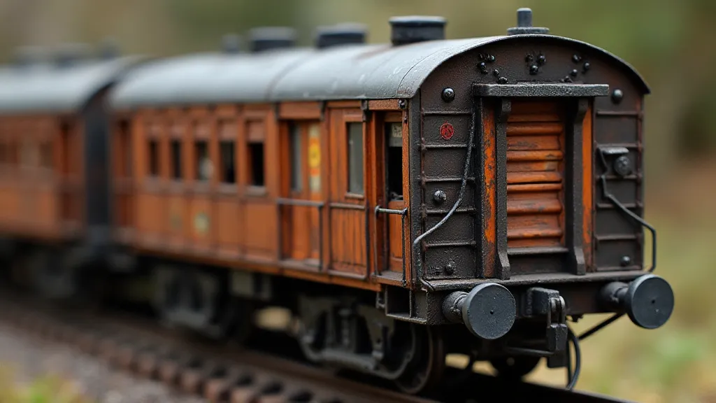 Finished scratch-built train car