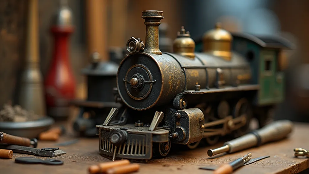 HO scale engine maintenance workshop
