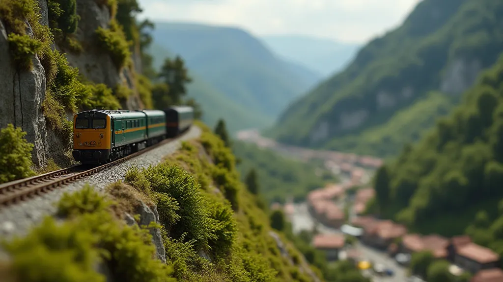 N Scale Mountain Railway Layout