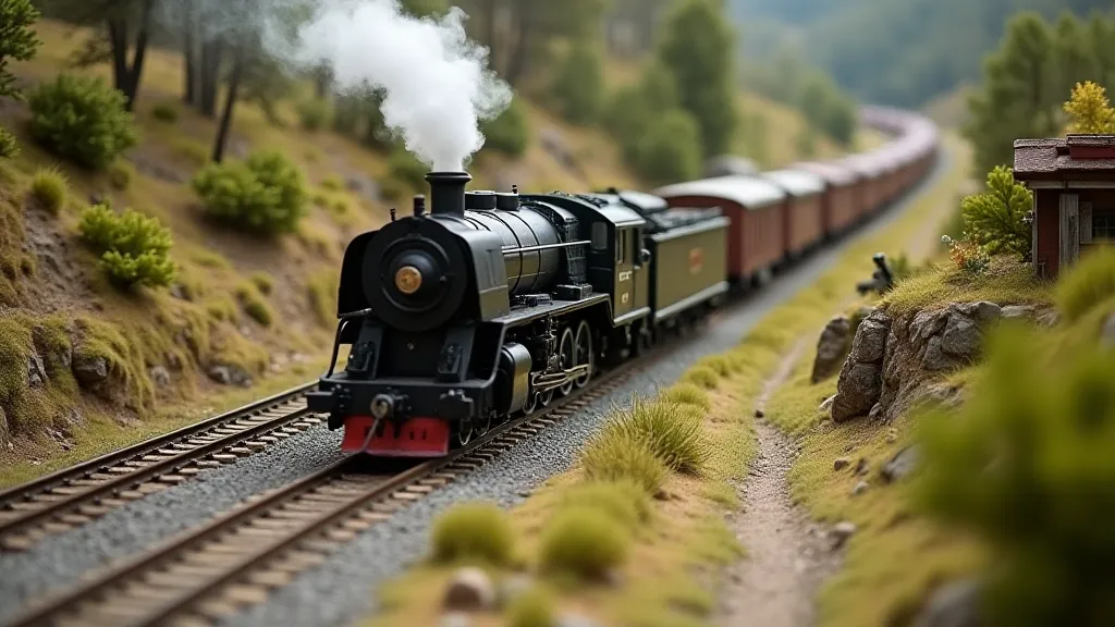 Detailed Miniature Railroad Layout