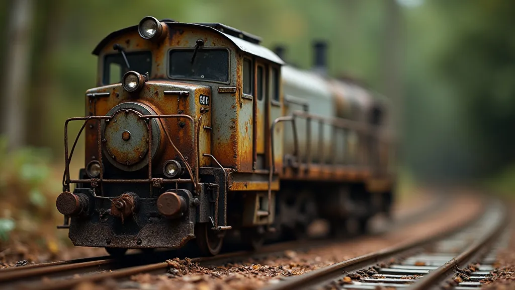 Weathered HO Scale Engine