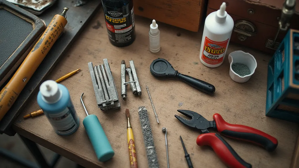 Model railroading tools and materials
